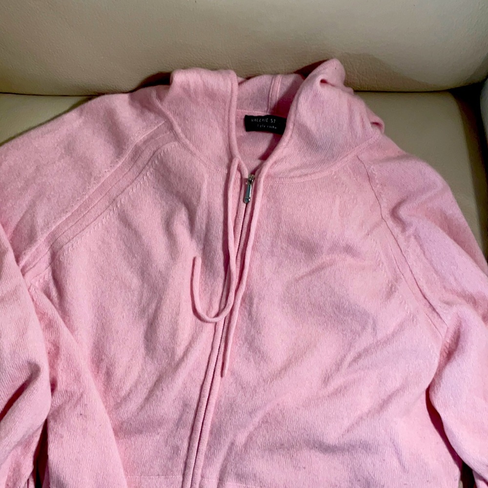 Cashmere hoodie. Still has lots of wear.